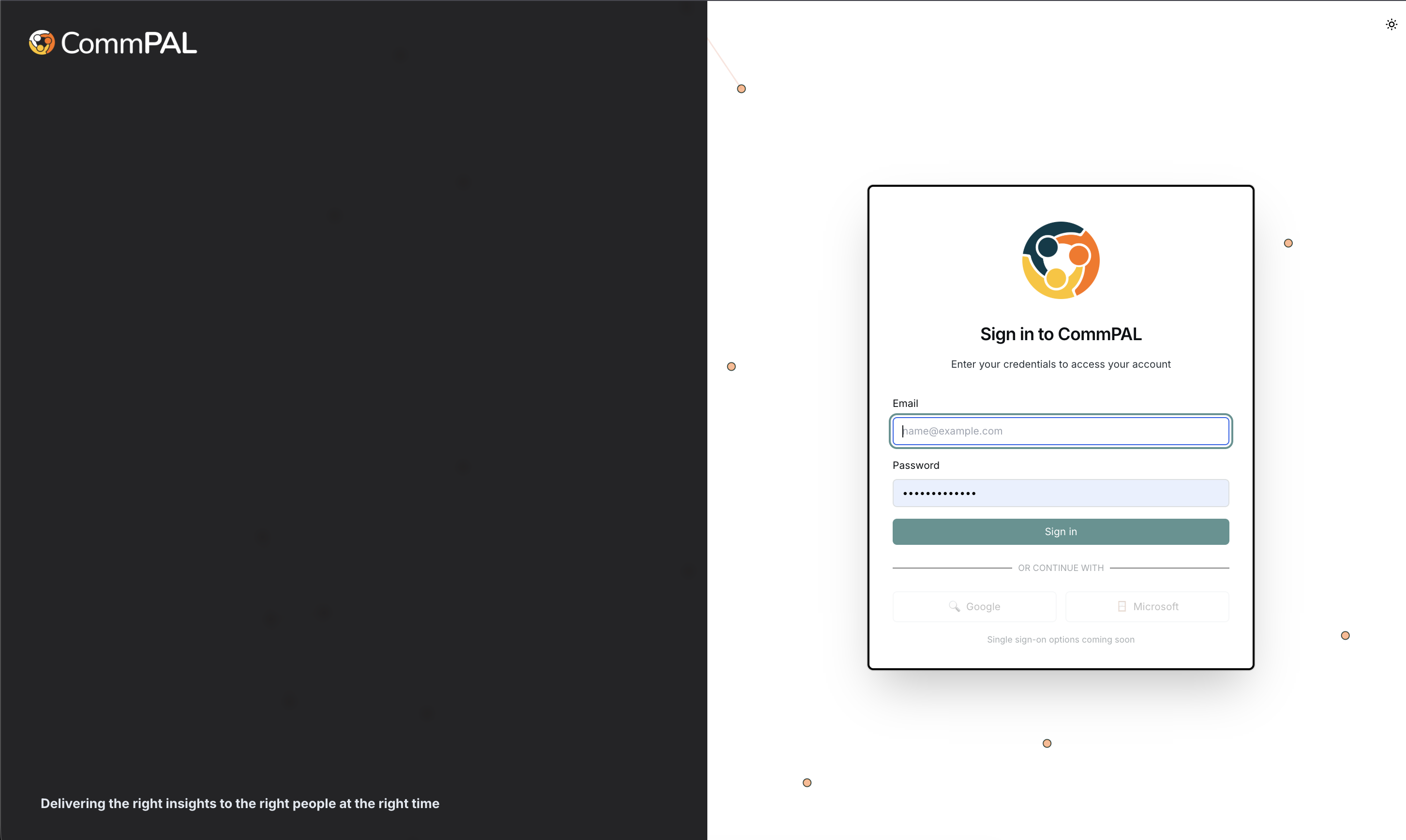 CommPAL desktop screenshot